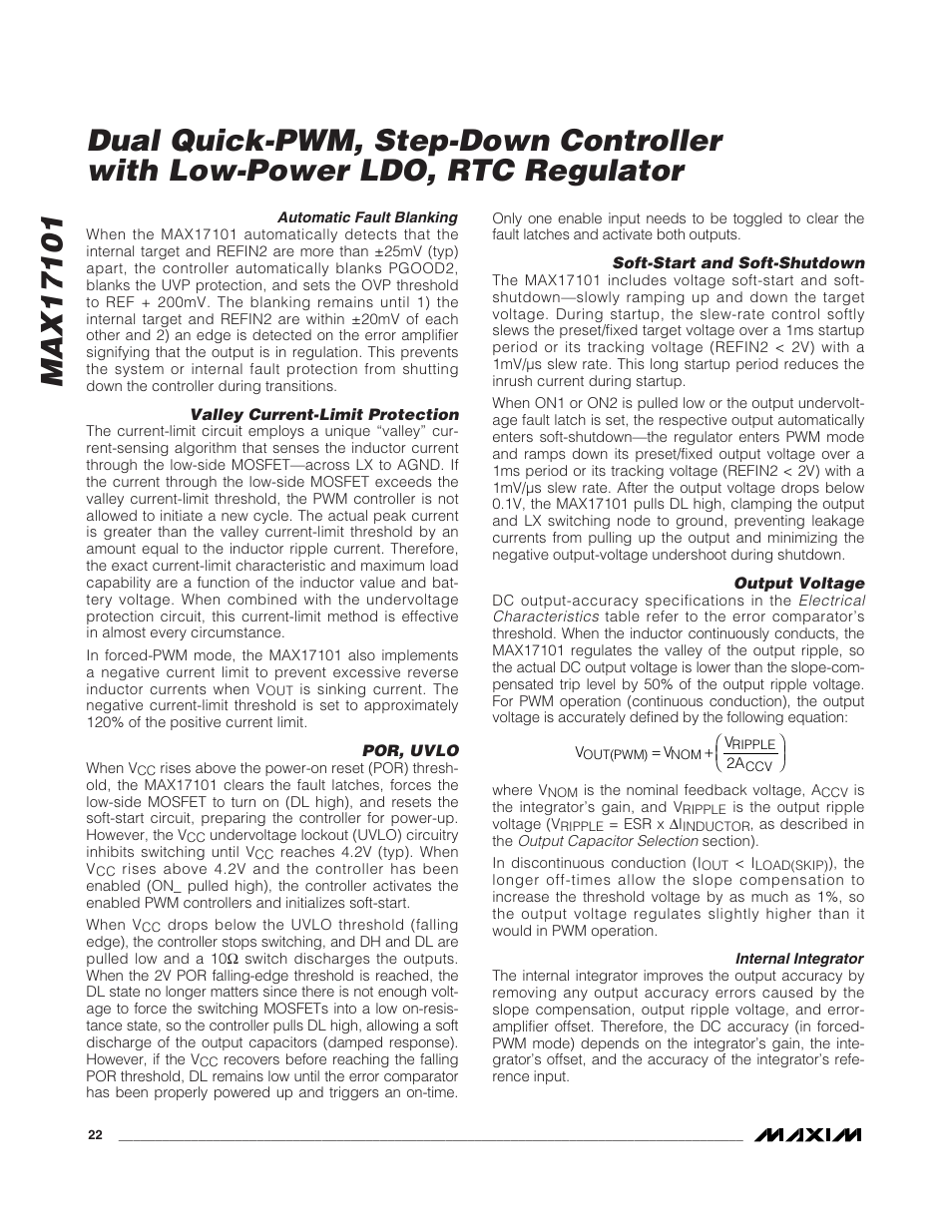 Rainbow Electronics MAX17101 User Manual | Page 22 / 30