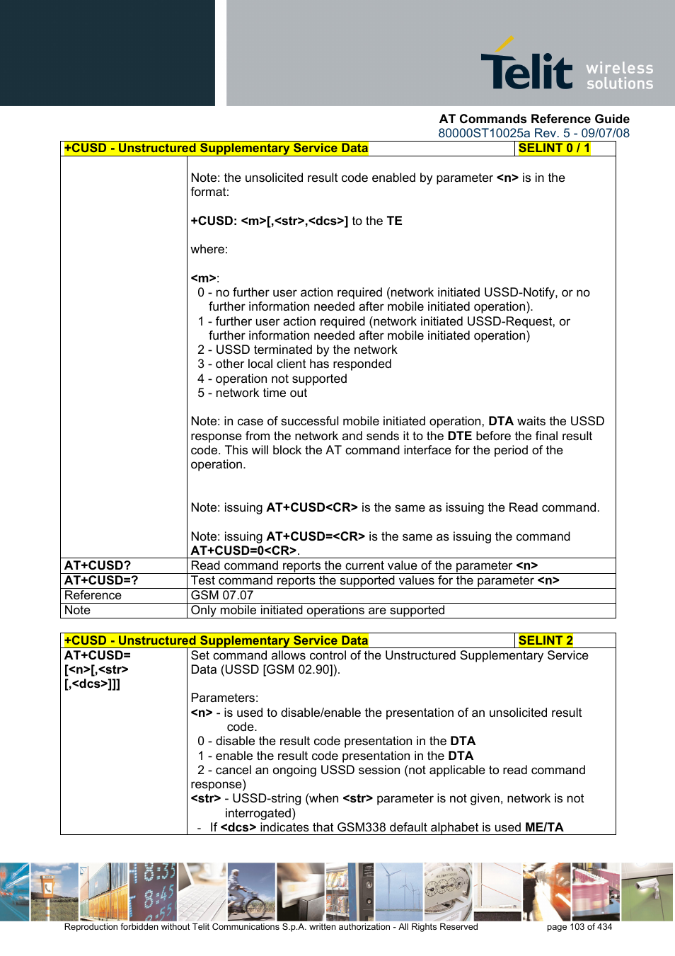 Rainbow Electronics GM862-QUAD-PY User Manual | Page 103 / 434