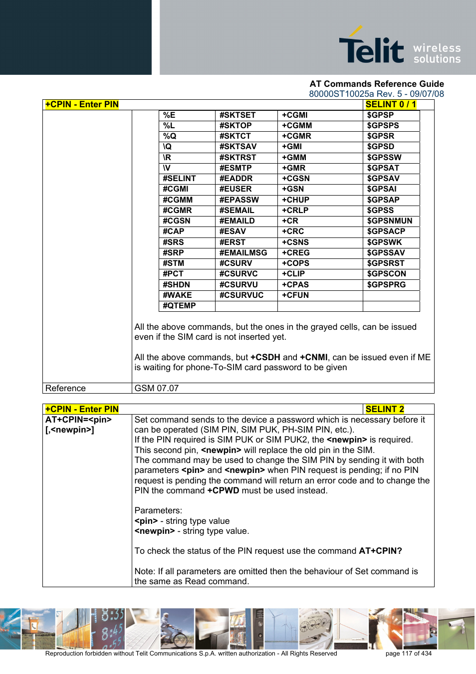Rainbow Electronics GM862-QUAD-PY User Manual | Page 117 / 434