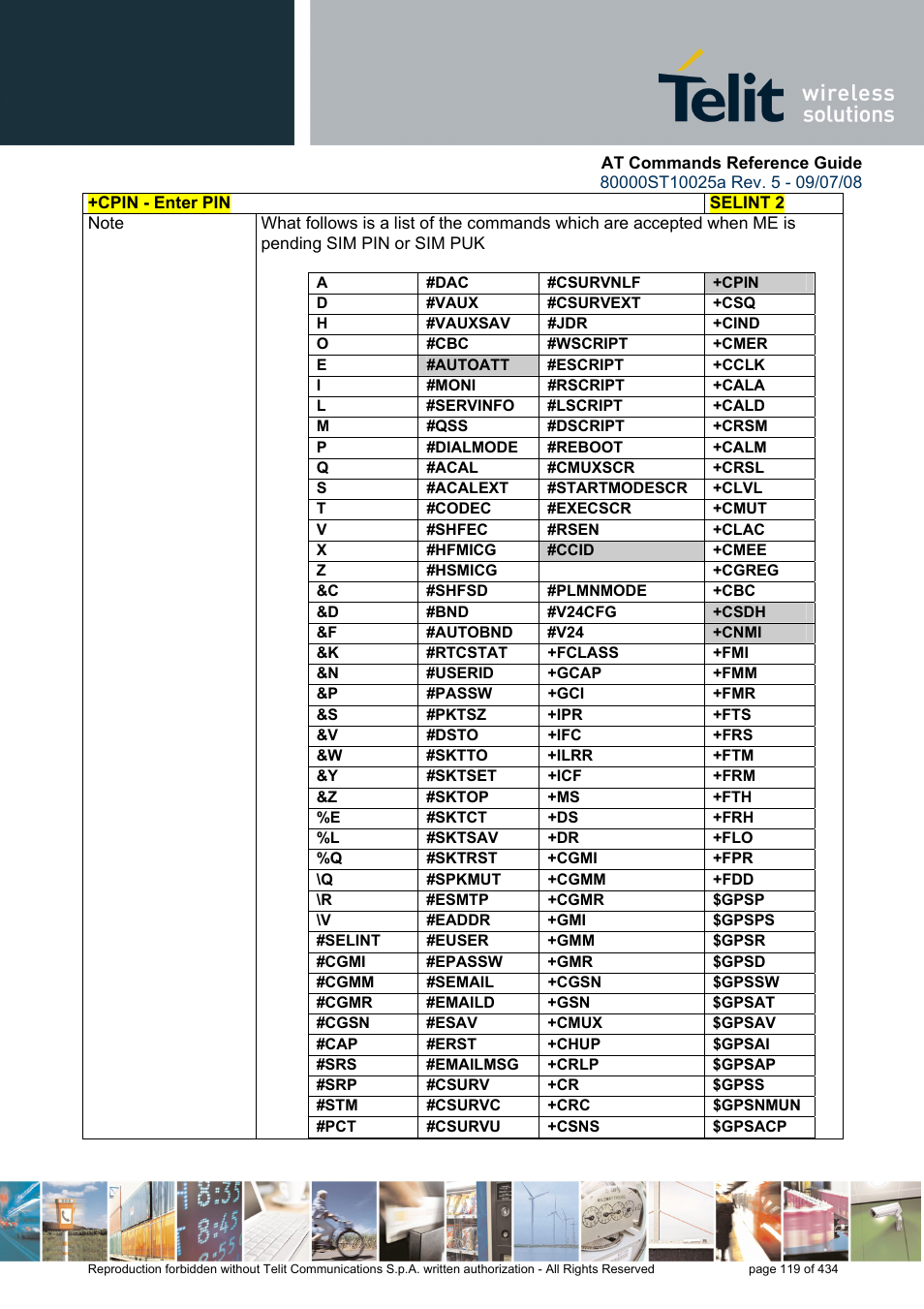 Rainbow Electronics GM862-QUAD-PY User Manual | Page 119 / 434