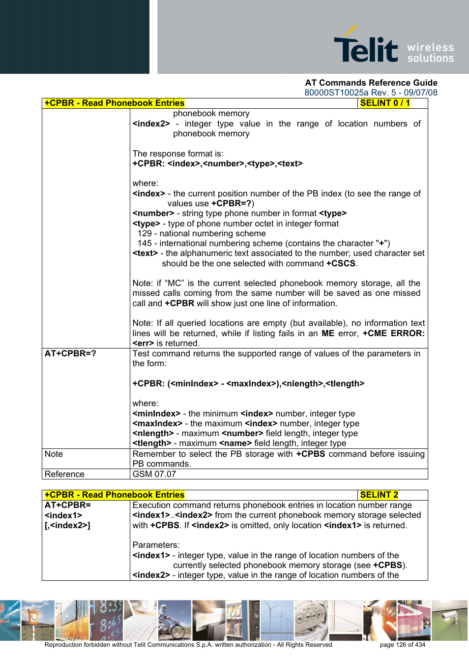 Rainbow Electronics GM862-QUAD-PY User Manual | Page 126 / 434