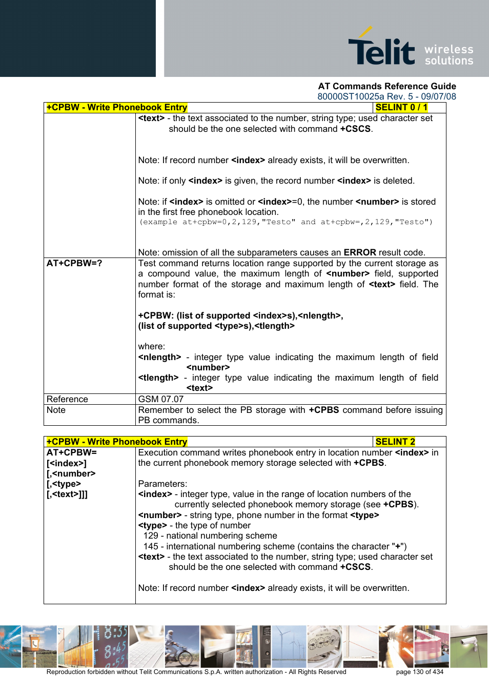 Rainbow Electronics GM862-QUAD-PY User Manual | Page 130 / 434