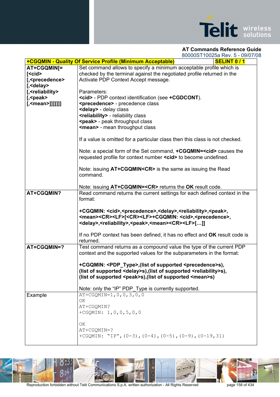 Rainbow Electronics GM862-QUAD-PY User Manual | Page 158 / 434