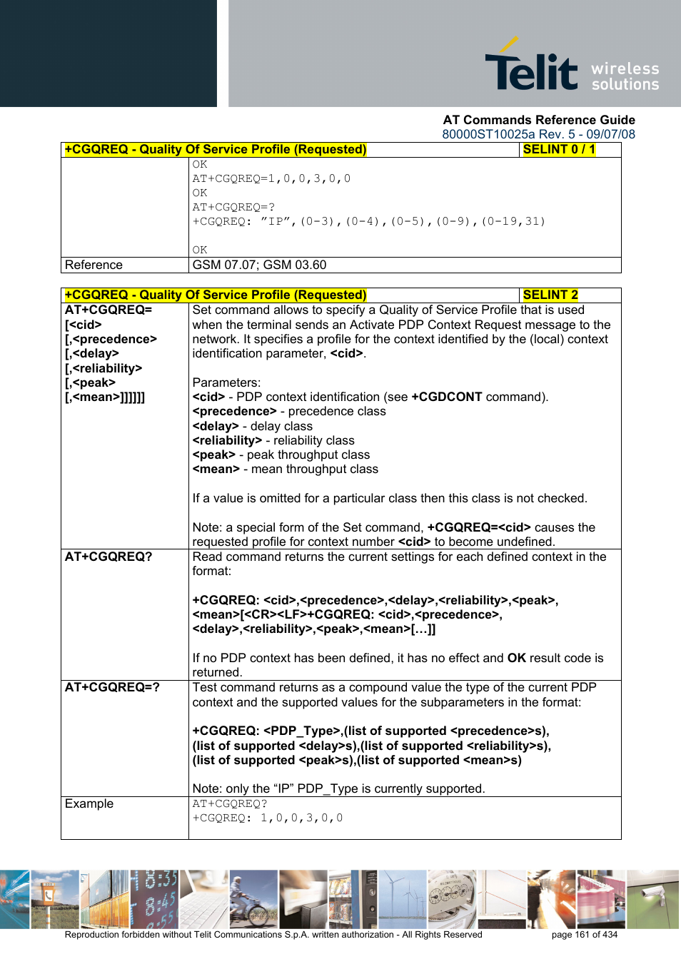 Rainbow Electronics GM862-QUAD-PY User Manual | Page 161 / 434