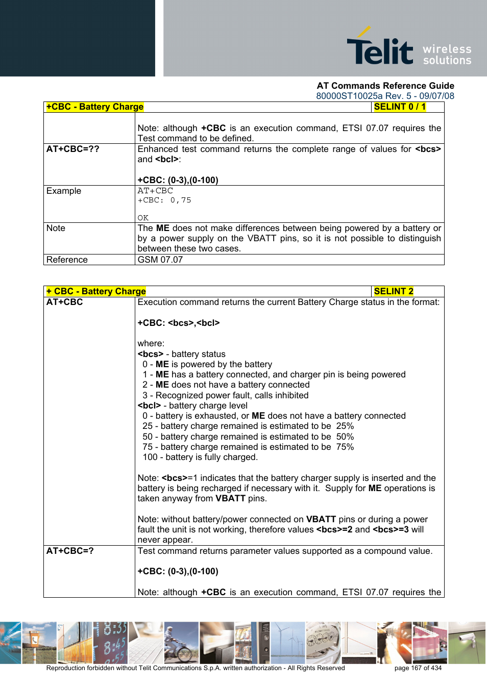 Rainbow Electronics GM862-QUAD-PY User Manual | Page 167 / 434