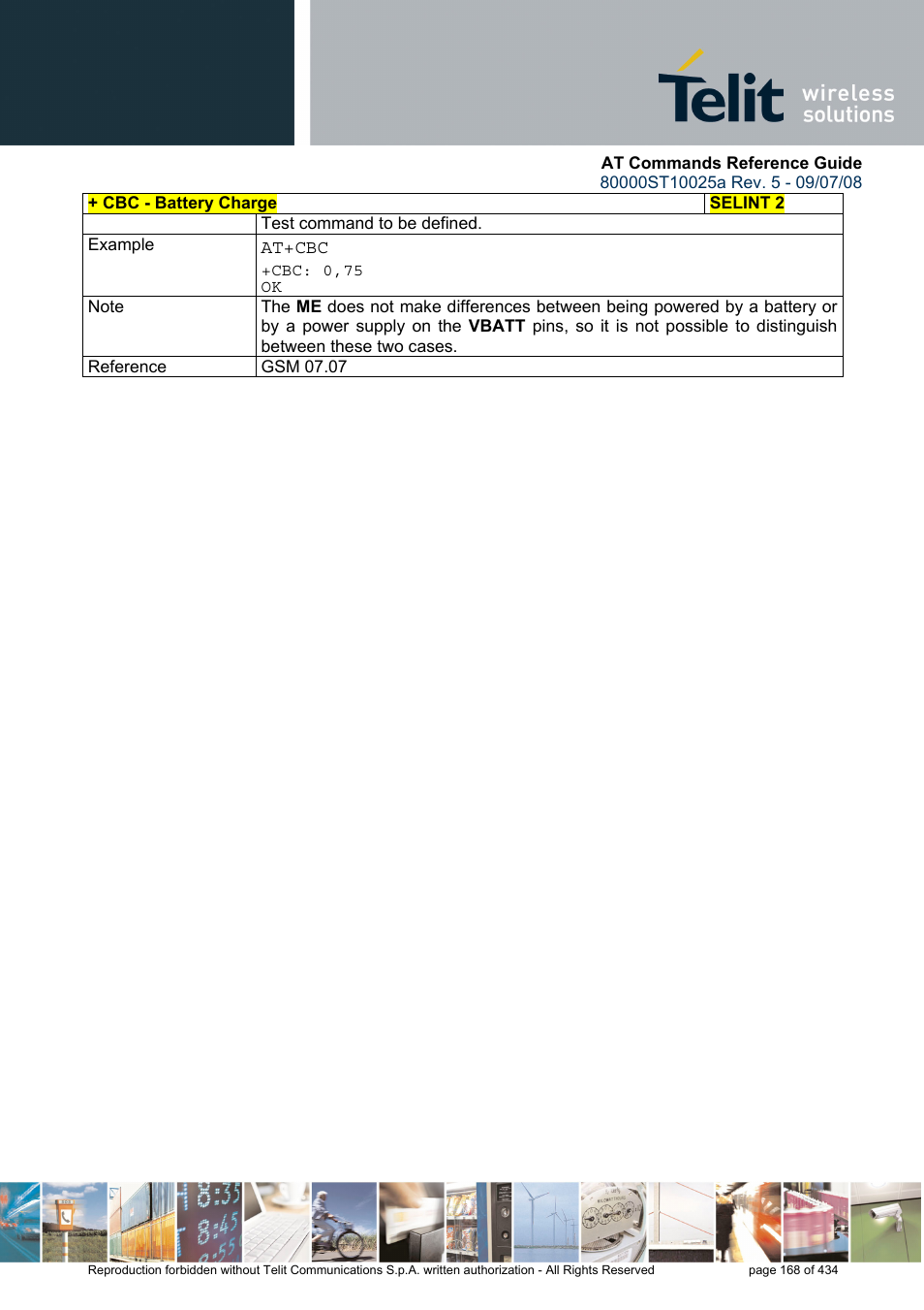 Rainbow Electronics GM862-QUAD-PY User Manual | Page 168 / 434