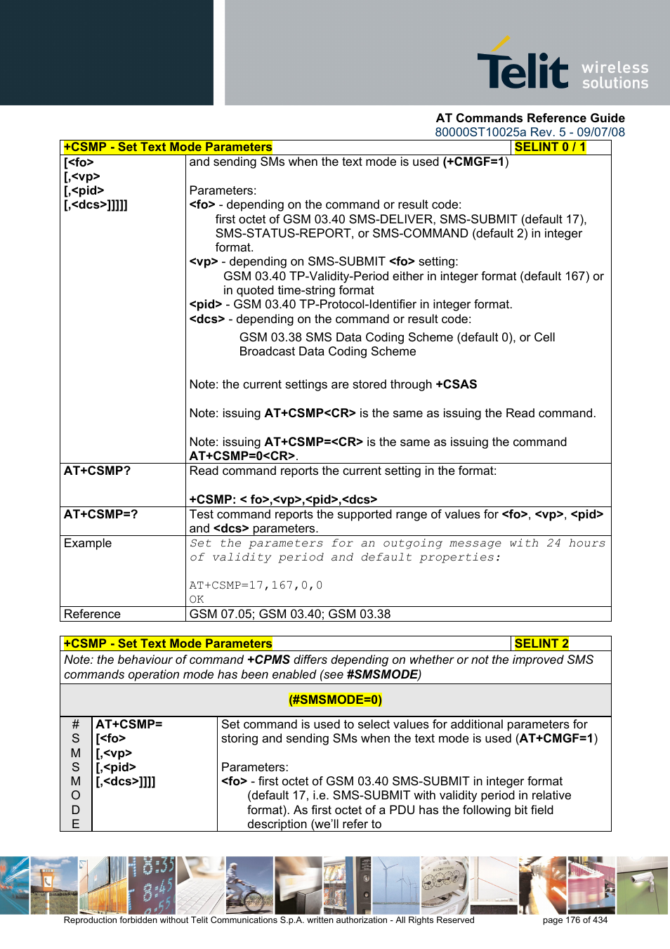 Rainbow Electronics GM862-QUAD-PY User Manual | Page 176 / 434