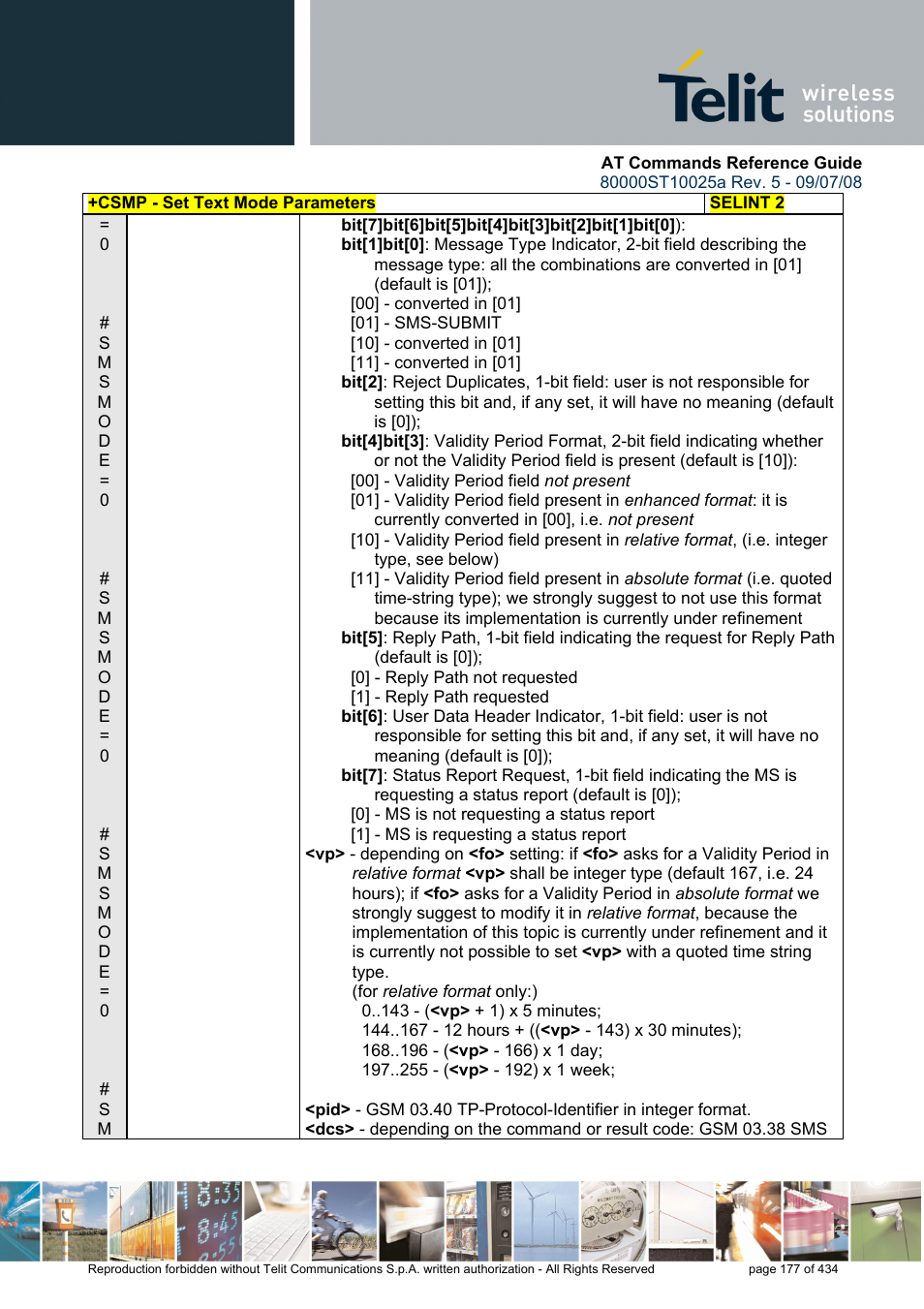 Rainbow Electronics GM862-QUAD-PY User Manual | Page 177 / 434