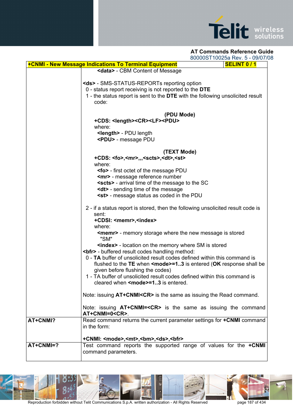 Rainbow Electronics GM862-QUAD-PY User Manual | Page 187 / 434