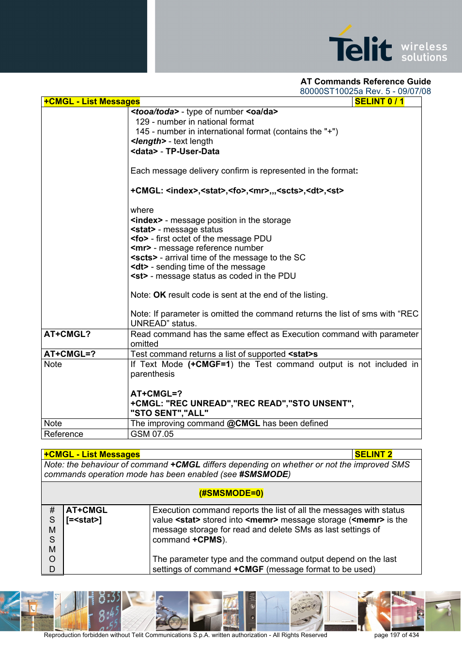 Rainbow Electronics GM862-QUAD-PY User Manual | Page 197 / 434