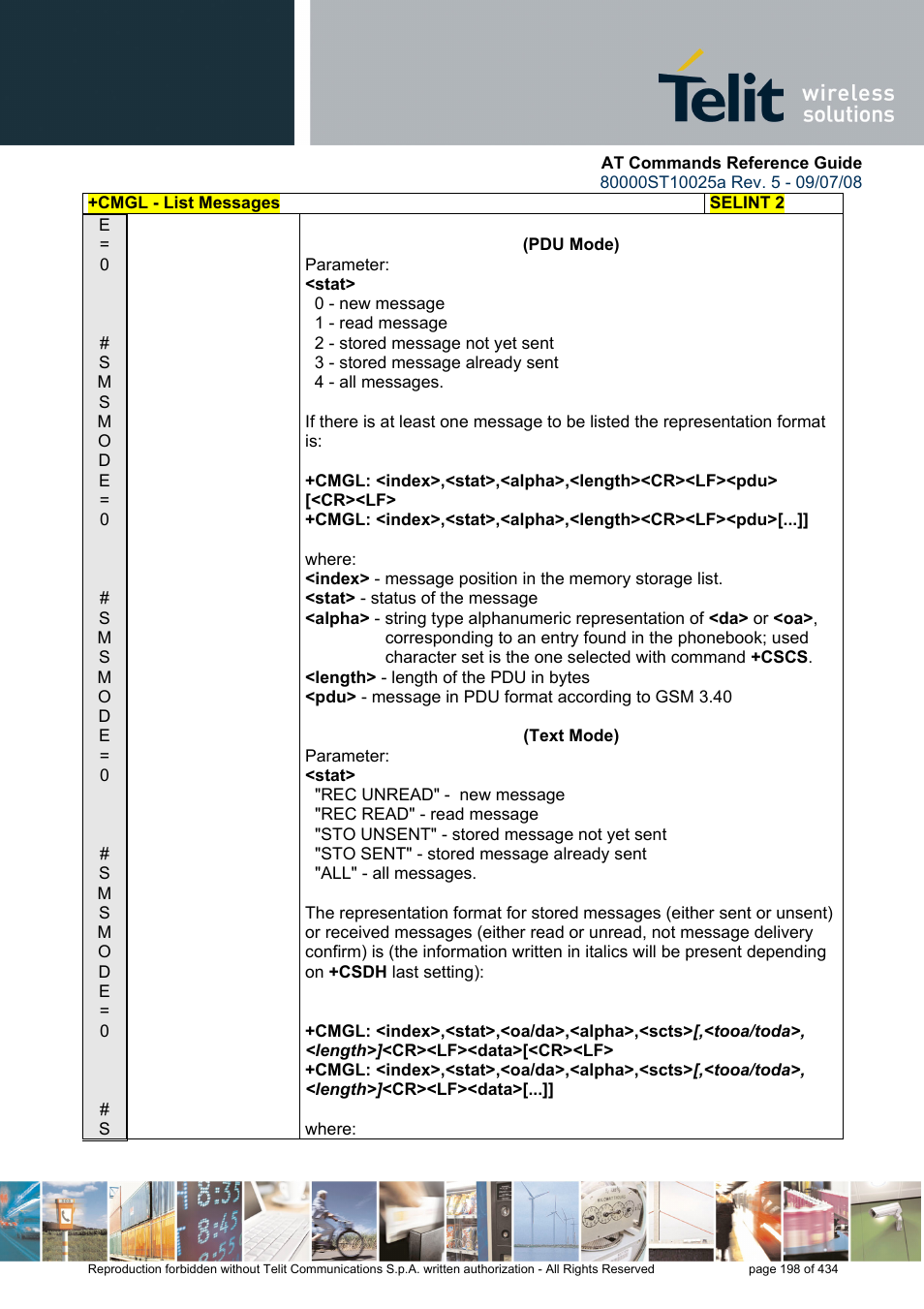 Rainbow Electronics GM862-QUAD-PY User Manual | Page 198 / 434