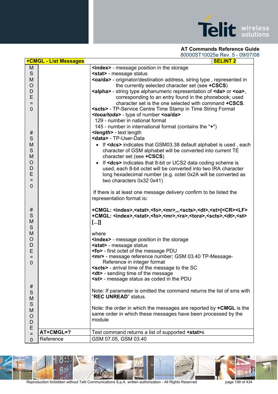 Rainbow Electronics GM862-QUAD-PY User Manual | Page 199 / 434
