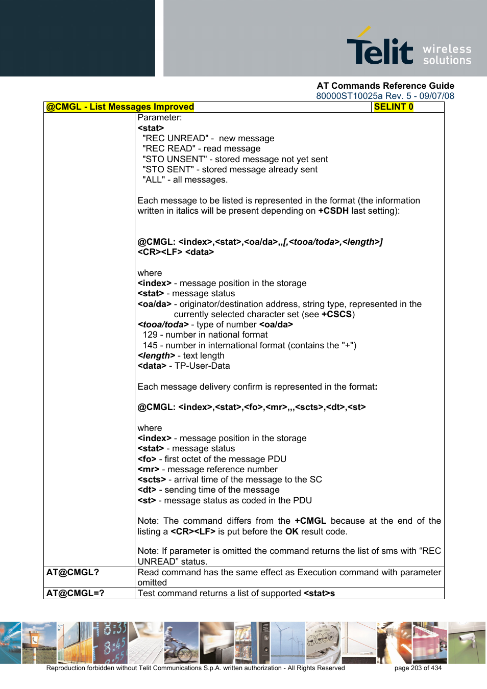 Rainbow Electronics GM862-QUAD-PY User Manual | Page 203 / 434