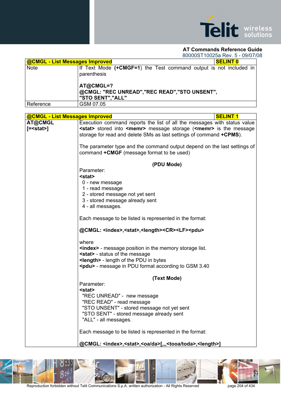 Rainbow Electronics GM862-QUAD-PY User Manual | Page 204 / 434