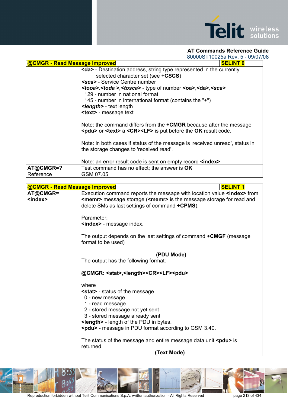 Rainbow Electronics GM862-QUAD-PY User Manual | Page 213 / 434