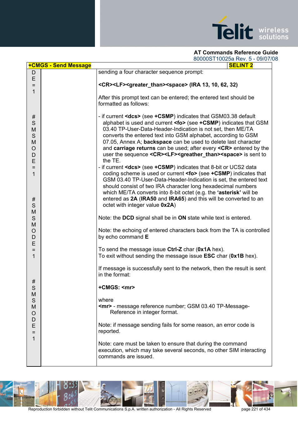 Rainbow Electronics GM862-QUAD-PY User Manual | Page 221 / 434