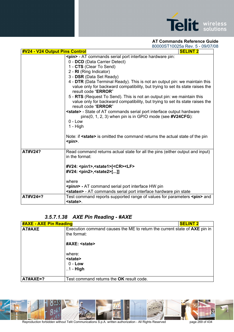 38 axe pin reading - #axe | Rainbow Electronics GM862-QUAD-PY User Manual | Page 269 / 434
