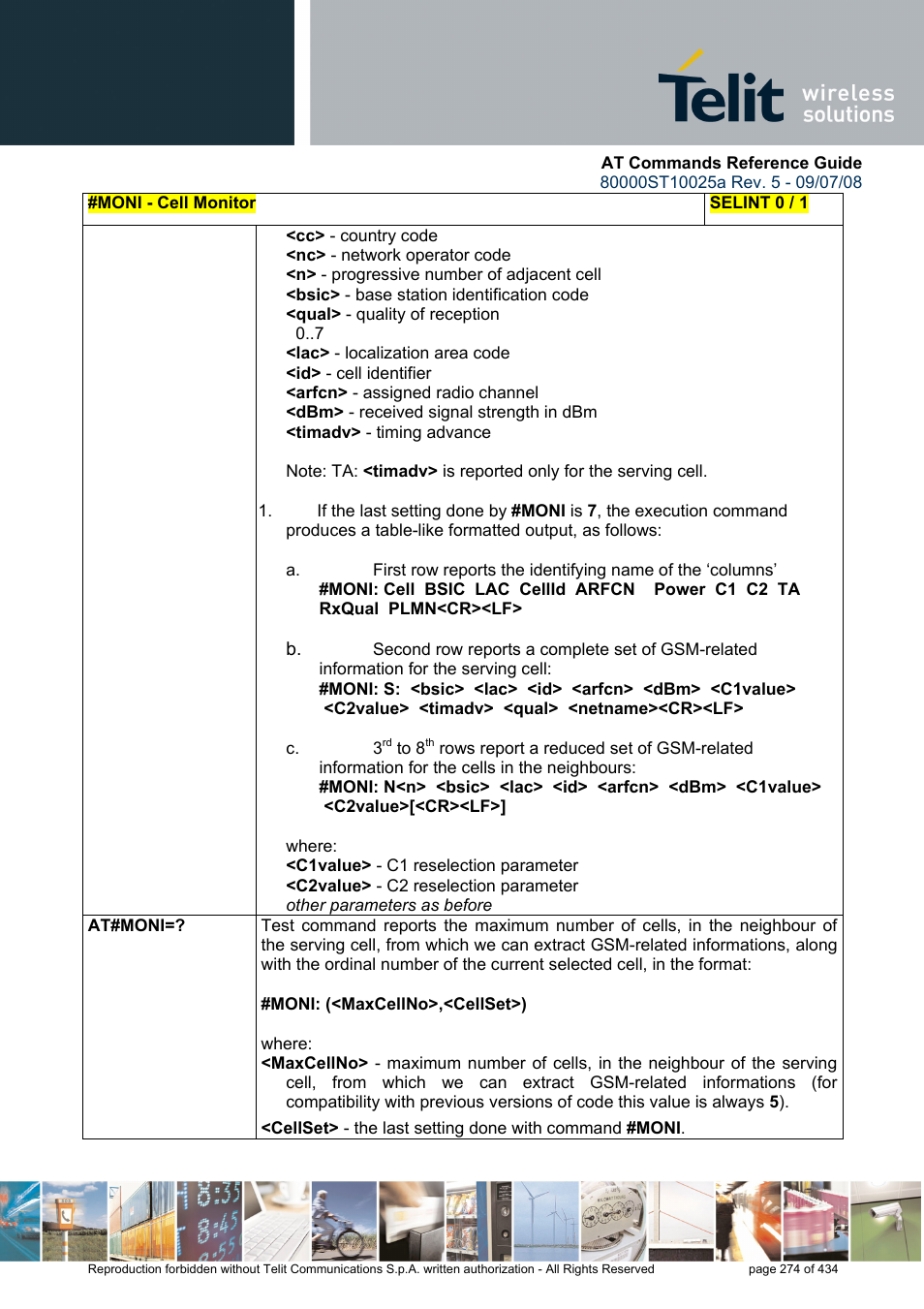Rainbow Electronics GM862-QUAD-PY User Manual | Page 274 / 434