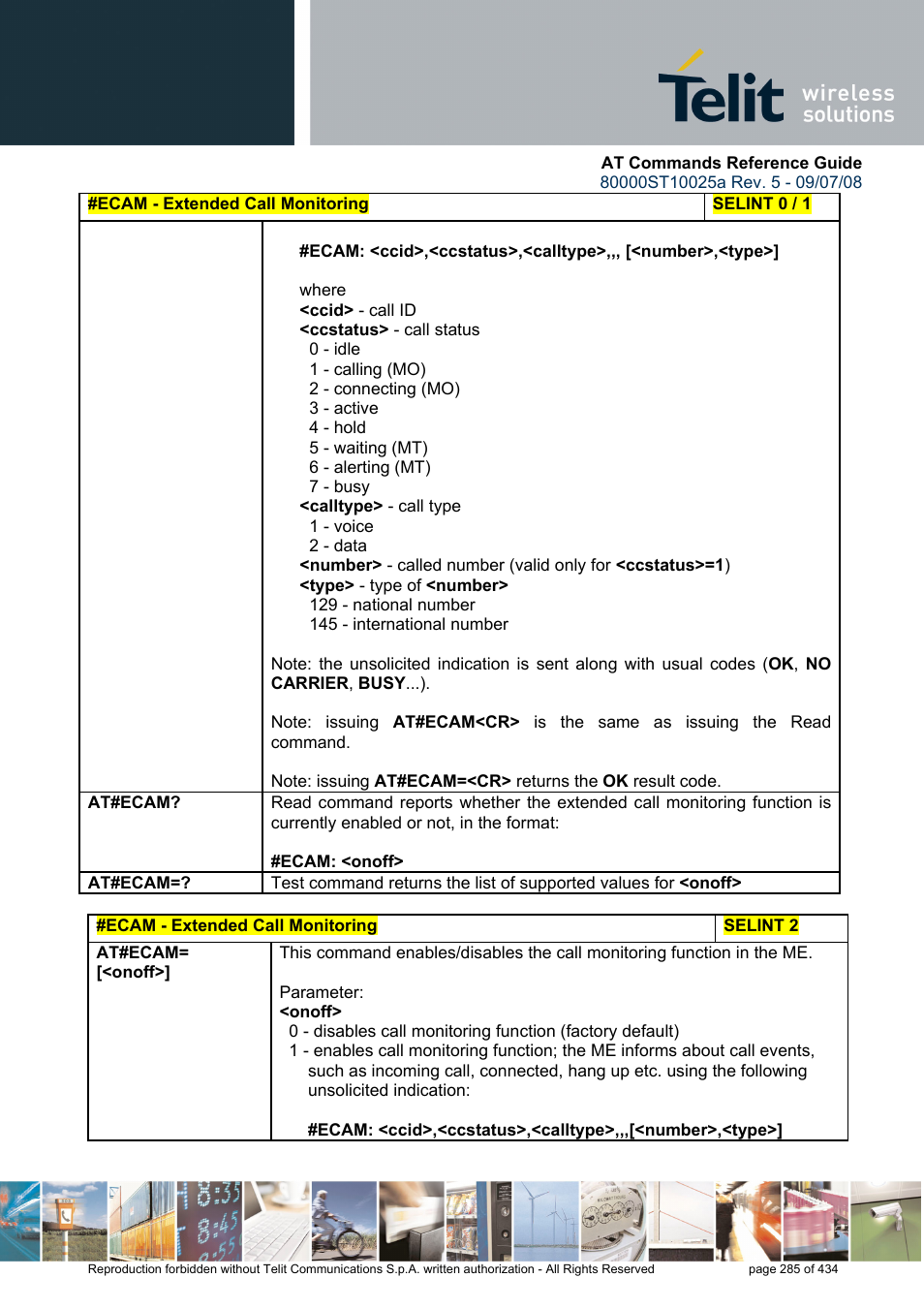 Rainbow Electronics GM862-QUAD-PY User Manual | Page 285 / 434