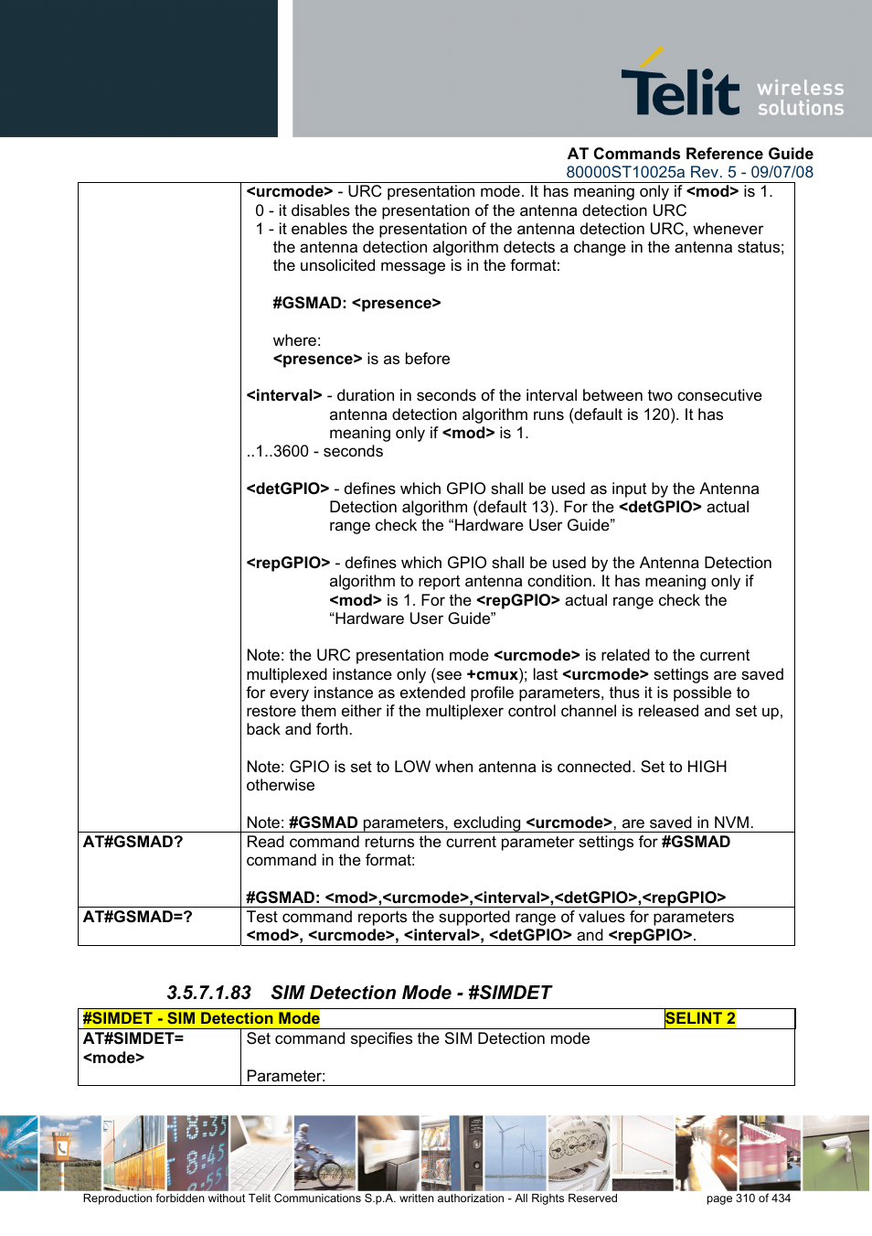 83 sim detection mode - #simdet | Rainbow Electronics GM862-QUAD-PY User Manual | Page 310 / 434