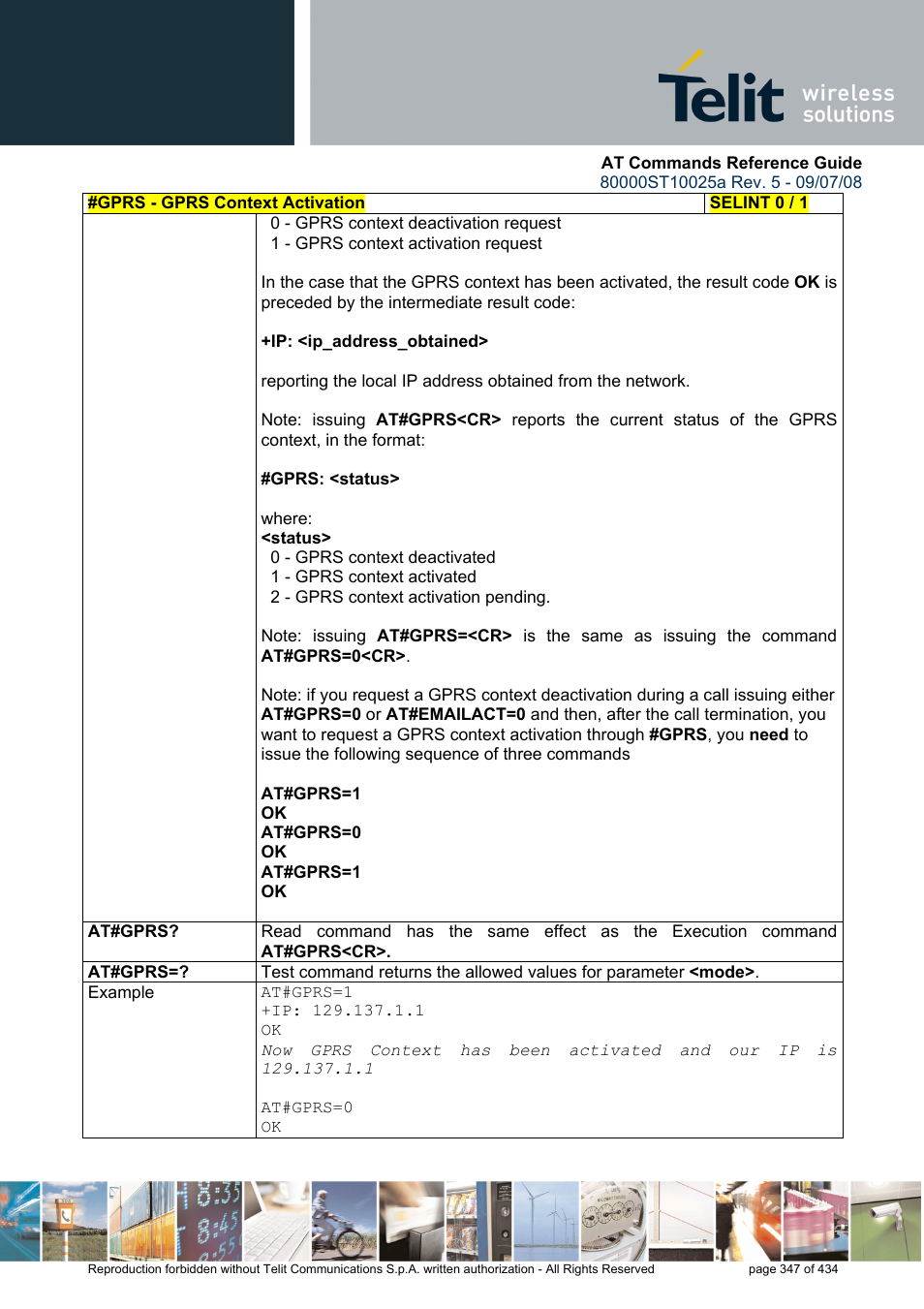 Rainbow Electronics GM862-QUAD-PY User Manual | Page 347 / 434