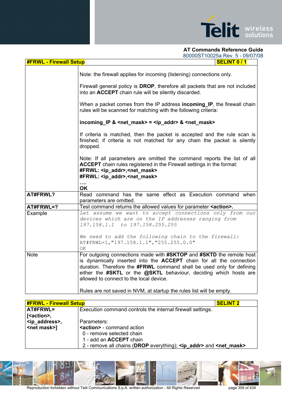 Rainbow Electronics GM862-QUAD-PY User Manual | Page 359 / 434