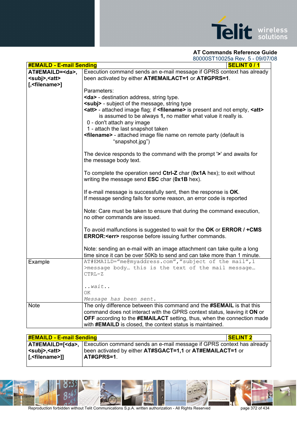 Rainbow Electronics GM862-QUAD-PY User Manual | Page 372 / 434