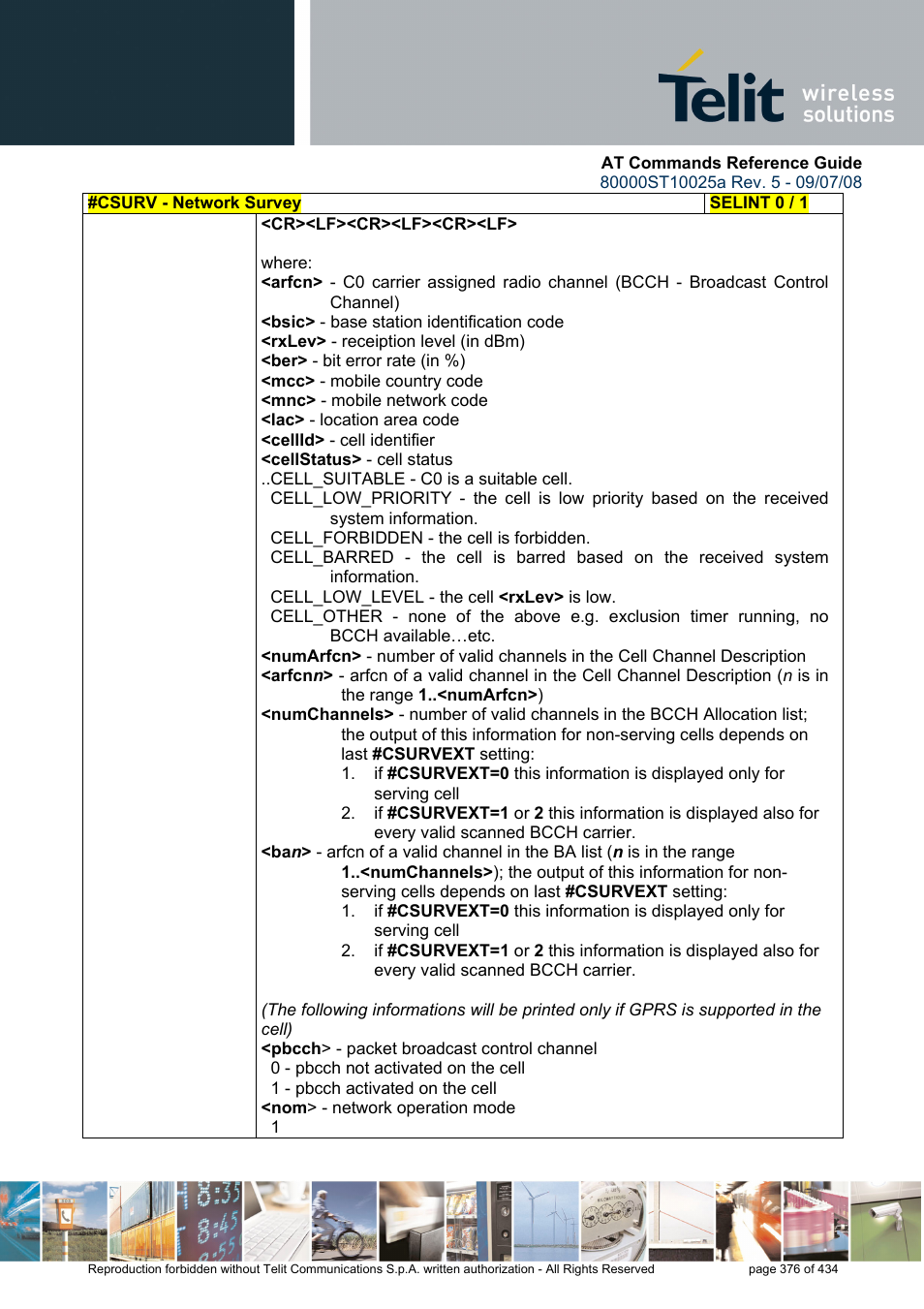 Rainbow Electronics GM862-QUAD-PY User Manual | Page 376 / 434