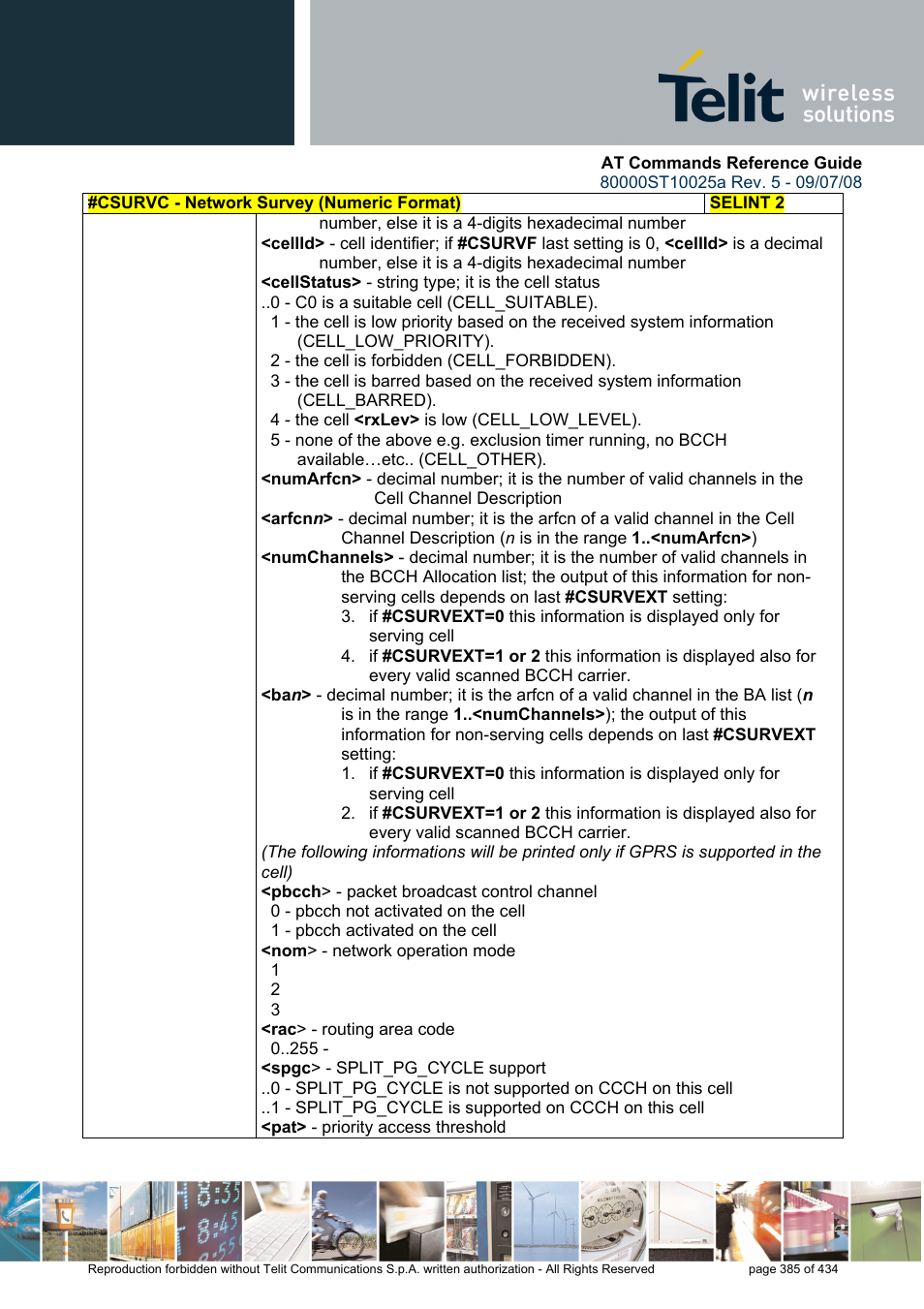 Rainbow Electronics GM862-QUAD-PY User Manual | Page 385 / 434