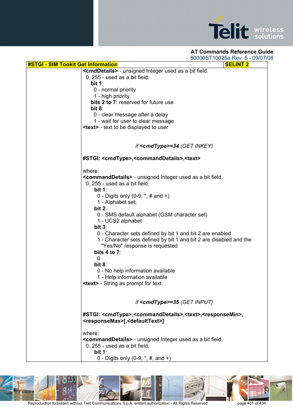 Rainbow Electronics GM862-QUAD-PY User Manual | Page 401 / 434