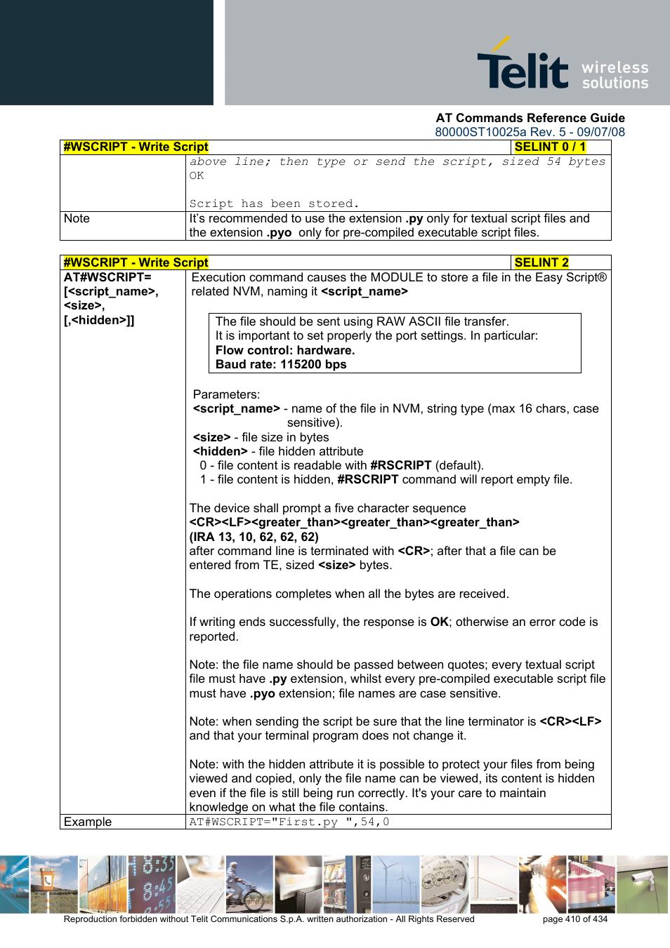 Rainbow Electronics GM862-QUAD-PY User Manual | Page 410 / 434