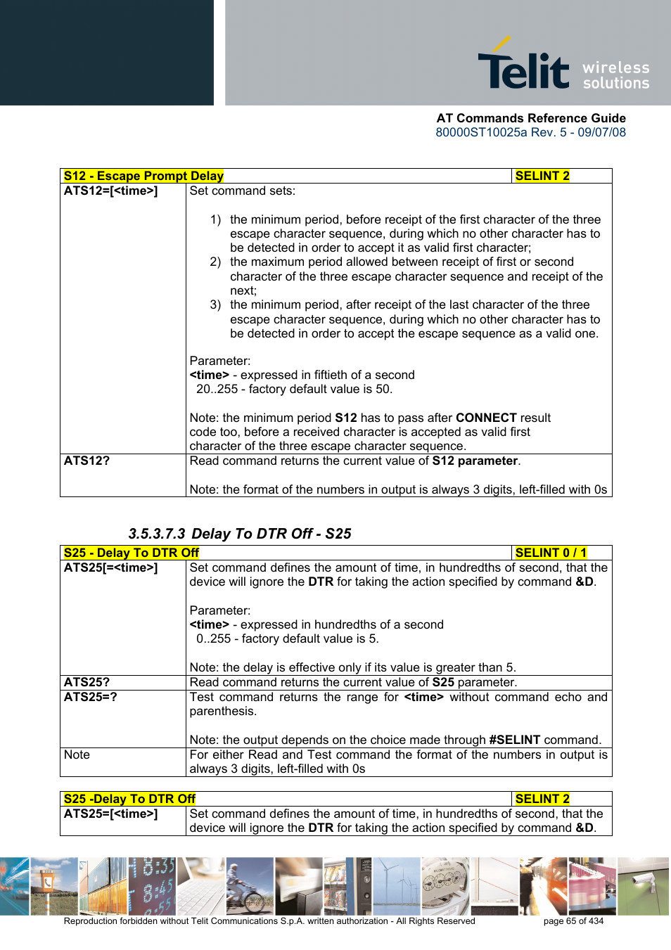 3 delay to dtr off - s25 | Rainbow Electronics GM862-QUAD-PY User Manual | Page 65 / 434
