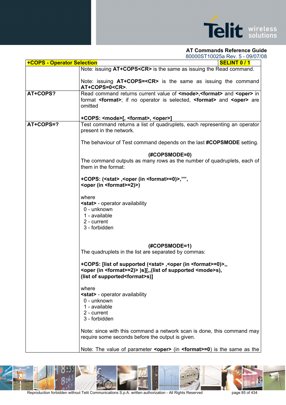Rainbow Electronics GM862-QUAD-PY User Manual | Page 85 / 434