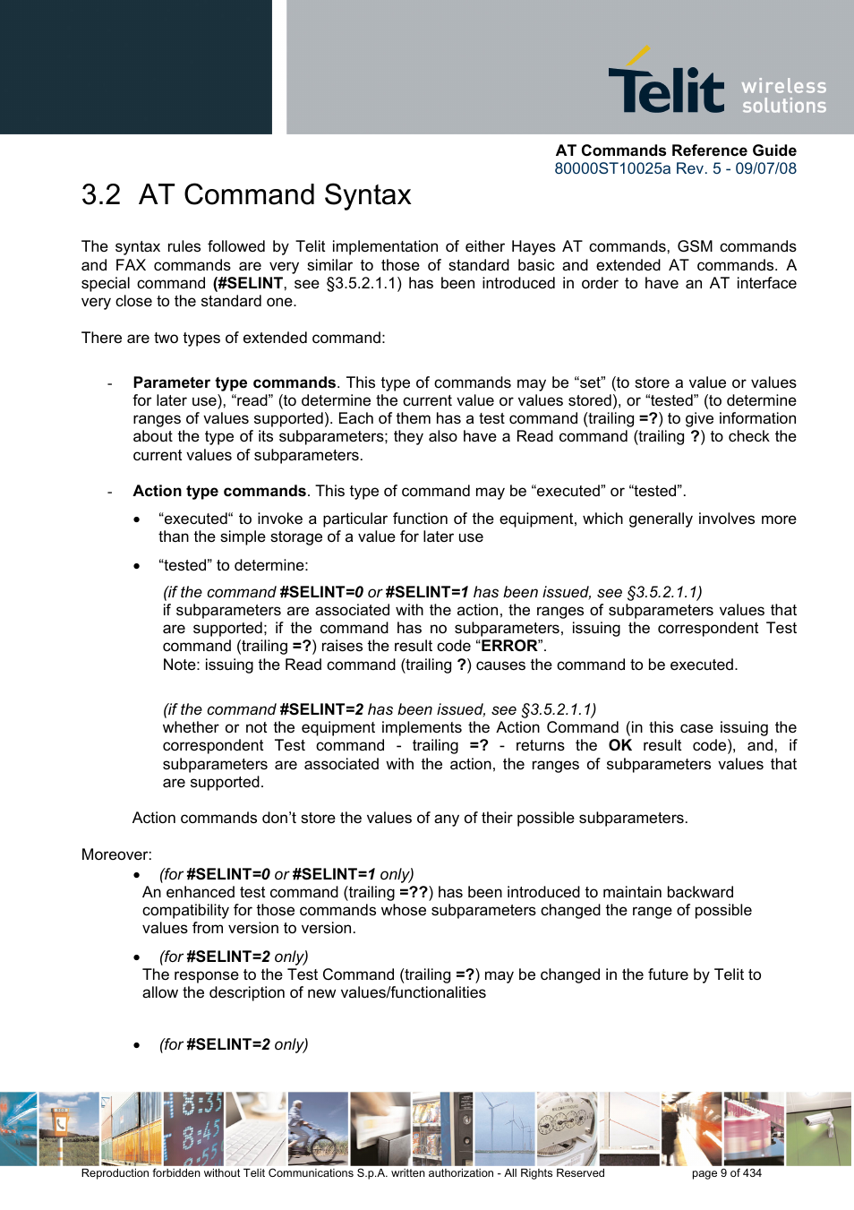 2 at command syntax | Rainbow Electronics GM862-QUAD-PY User Manual | Page 9 / 434