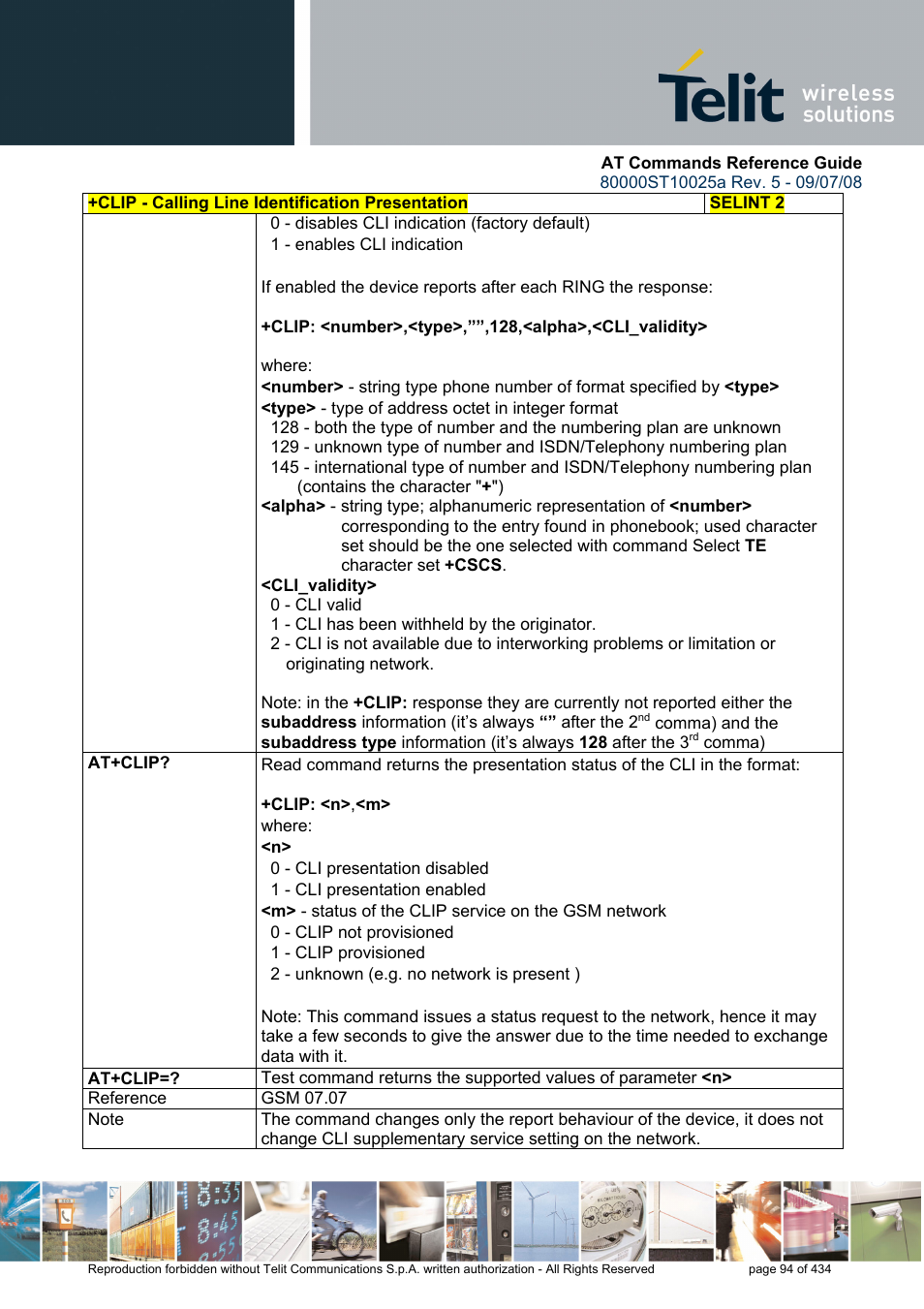 Rainbow Electronics GM862-QUAD-PY User Manual | Page 94 / 434