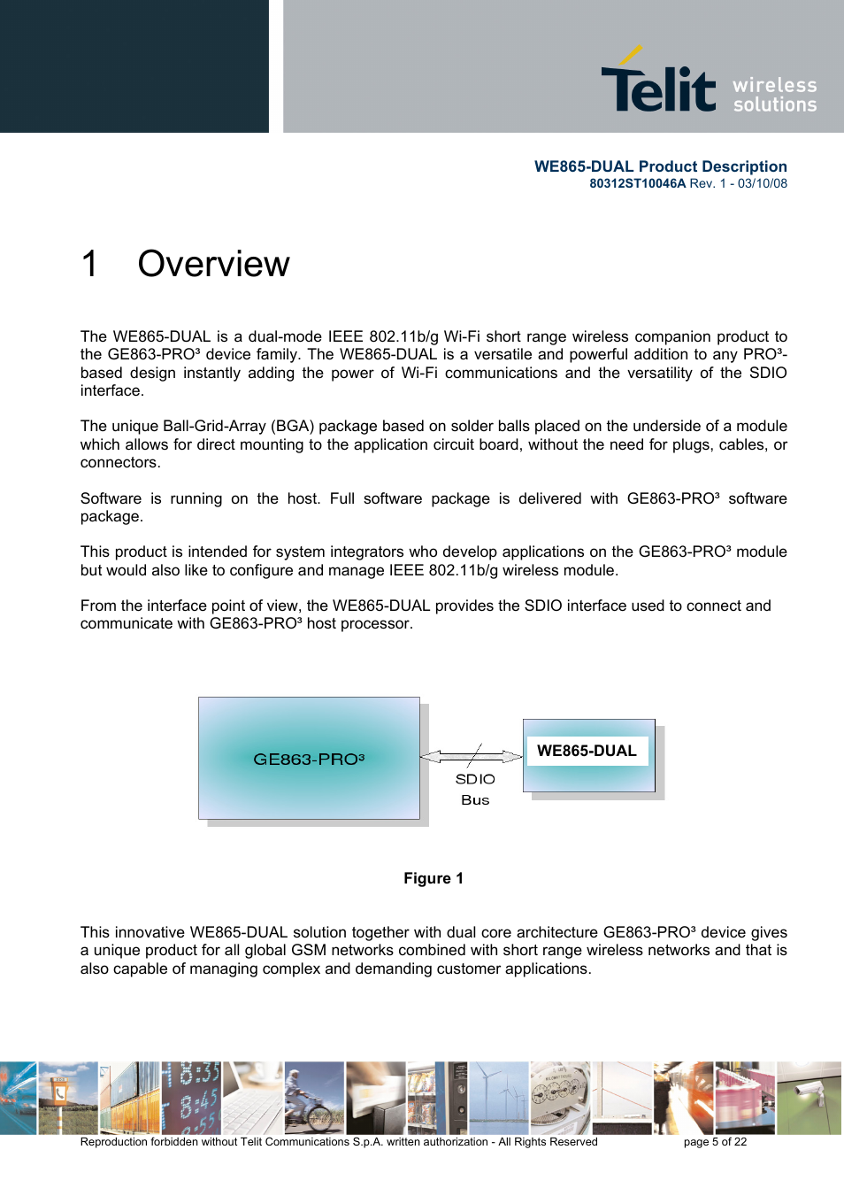 1 overview | Rainbow Electronics WE865-DUAL User Manual | Page 5 / 22