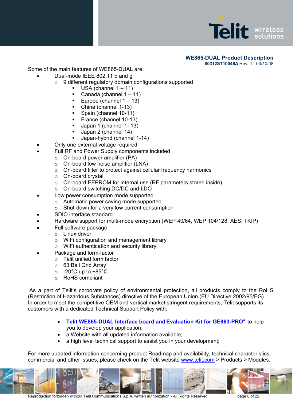 Rainbow Electronics WE865-DUAL User Manual | Page 6 / 22