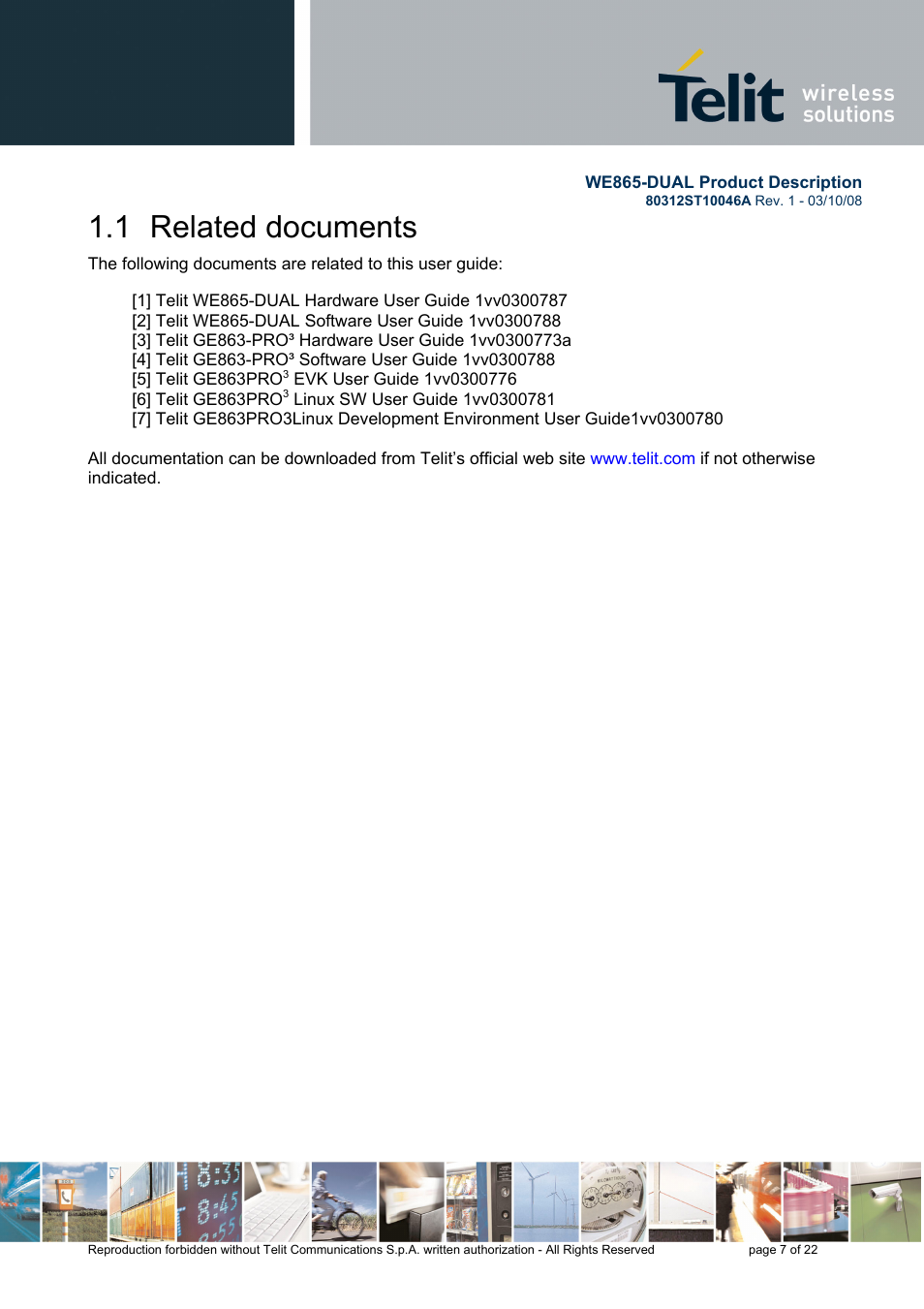1 related documents | Rainbow Electronics WE865-DUAL User Manual | Page 7 / 22