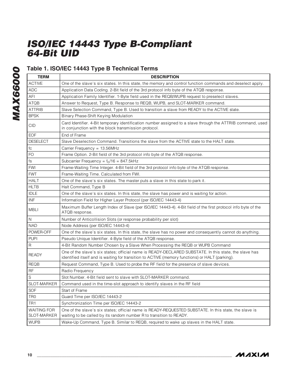 Rainbow Electronics MAX66000 User Manual | Page 10 / 21