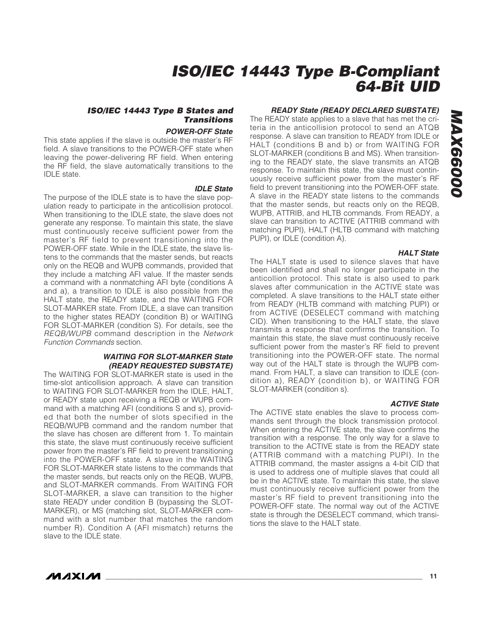Rainbow Electronics MAX66000 User Manual | Page 11 / 21