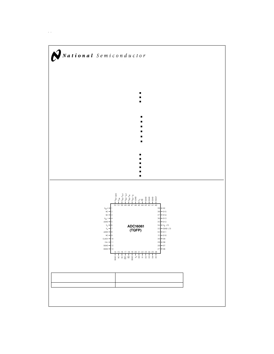 Rainbow Electronics ADC16061 User Manual | 20 pages