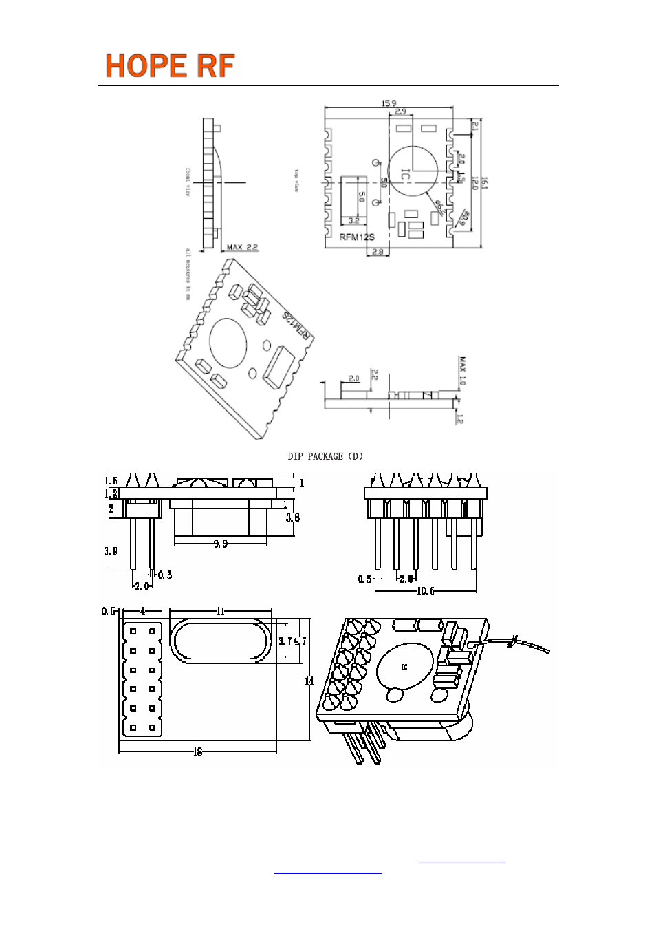 Rfm12b | Rainbow Electronics RFM12B User Manual | Page 9 / 10