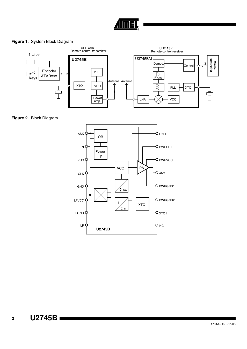 U2745b | Rainbow Electronics U2745B User Manual | Page 2 / 9