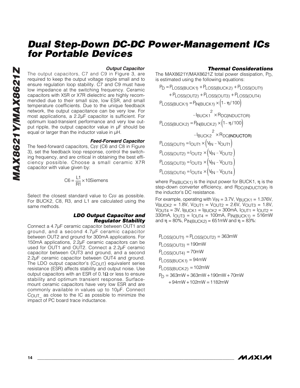 Rainbow Electronics MAX8621Z User Manual | Page 14 / 18