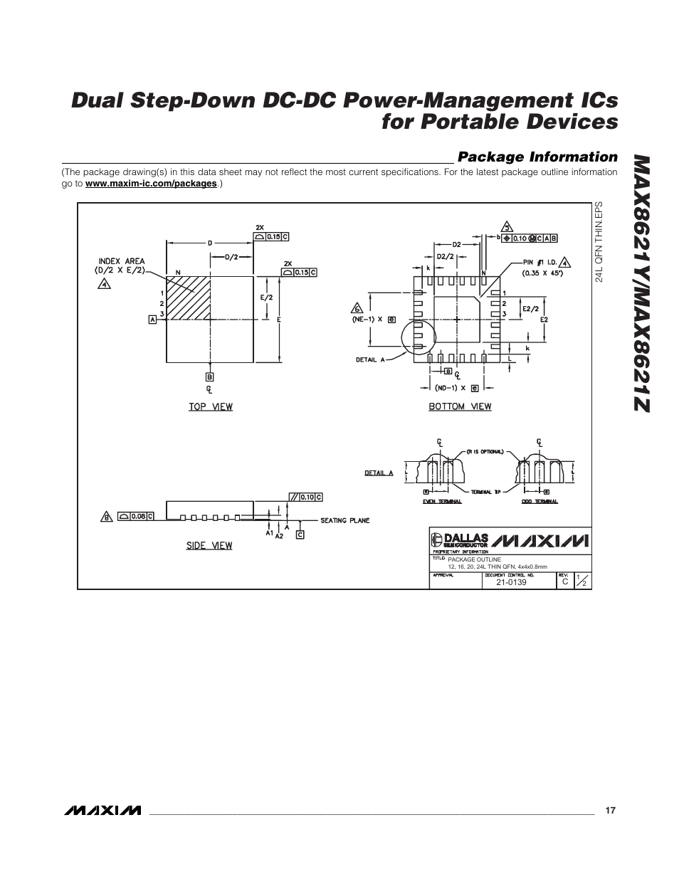 Rainbow Electronics MAX8621Z User Manual | Page 17 / 18