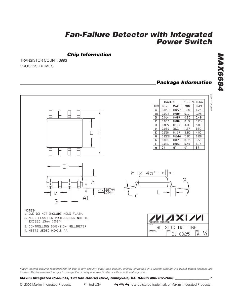 Rainbow Electronics MAX6684 User Manual | Page 7 / 7