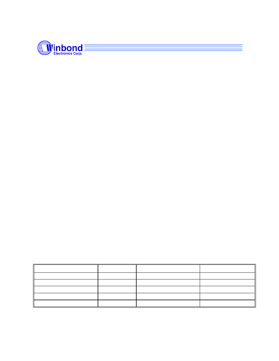 Rainbow Electronics W9825G6CH User Manual | 43 pages