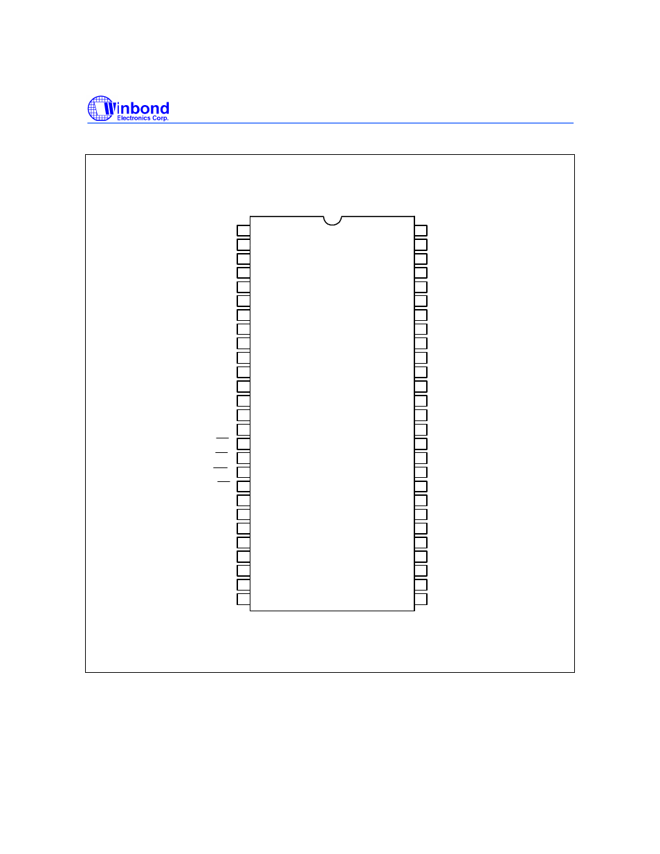 Pin configuration | Rainbow Electronics W9825G6CH User Manual | Page 2 / 43