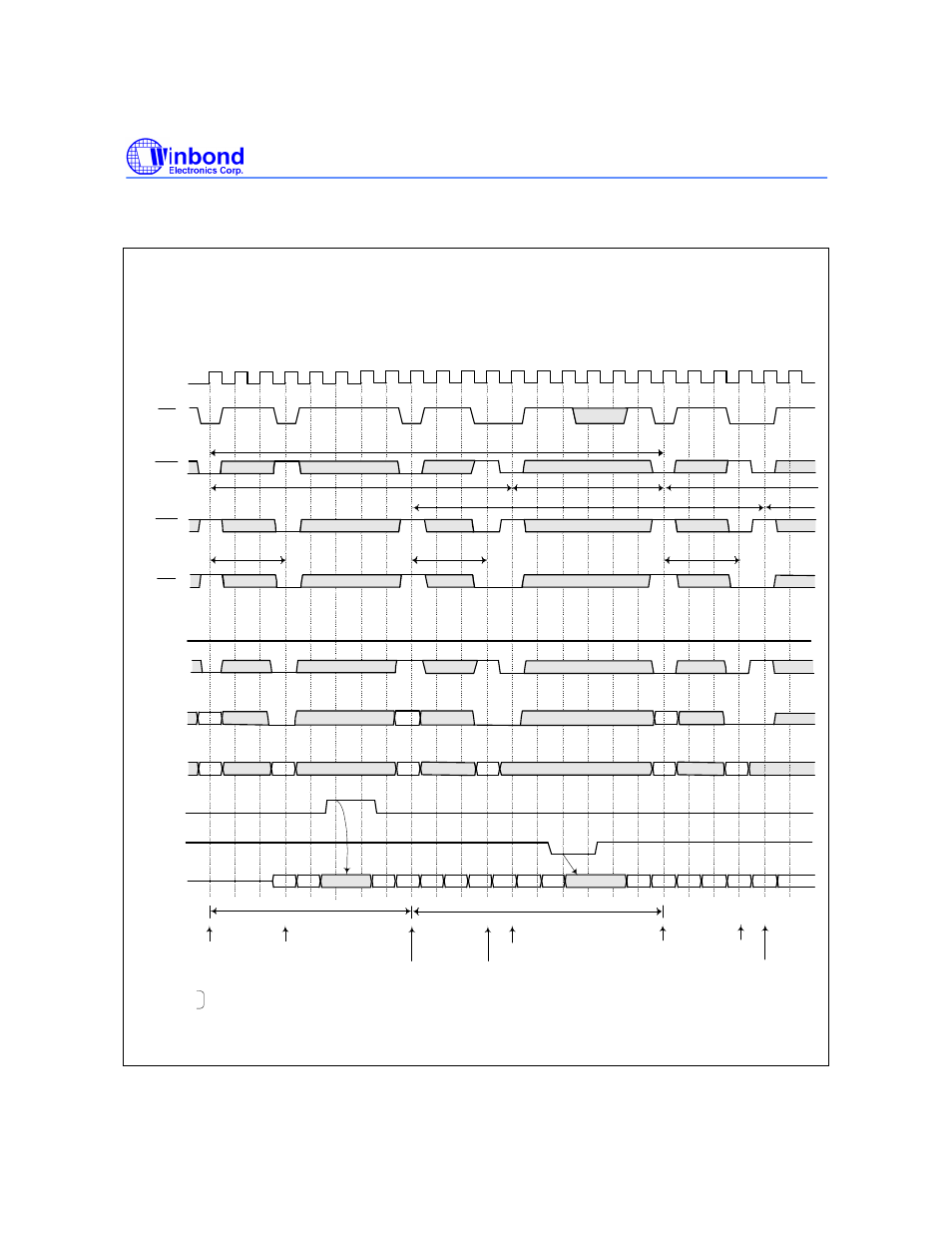 Interleaved bank write (burst length = 8) | Rainbow Electronics W9825G6CH User Manual | Page 24 / 43