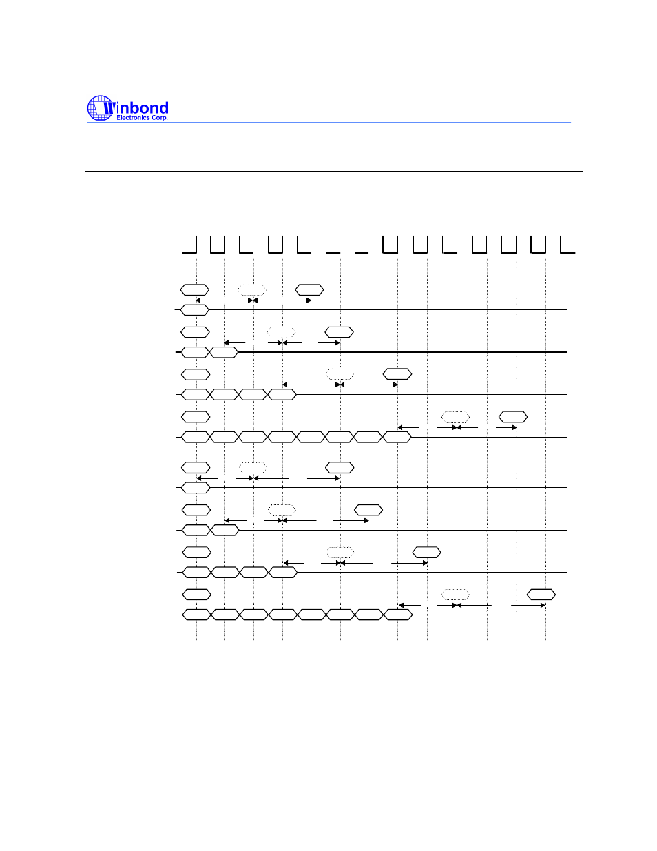 Autoprecharge timing (write cycle) | Rainbow Electronics W9825G6CH User Manual | Page 35 / 43